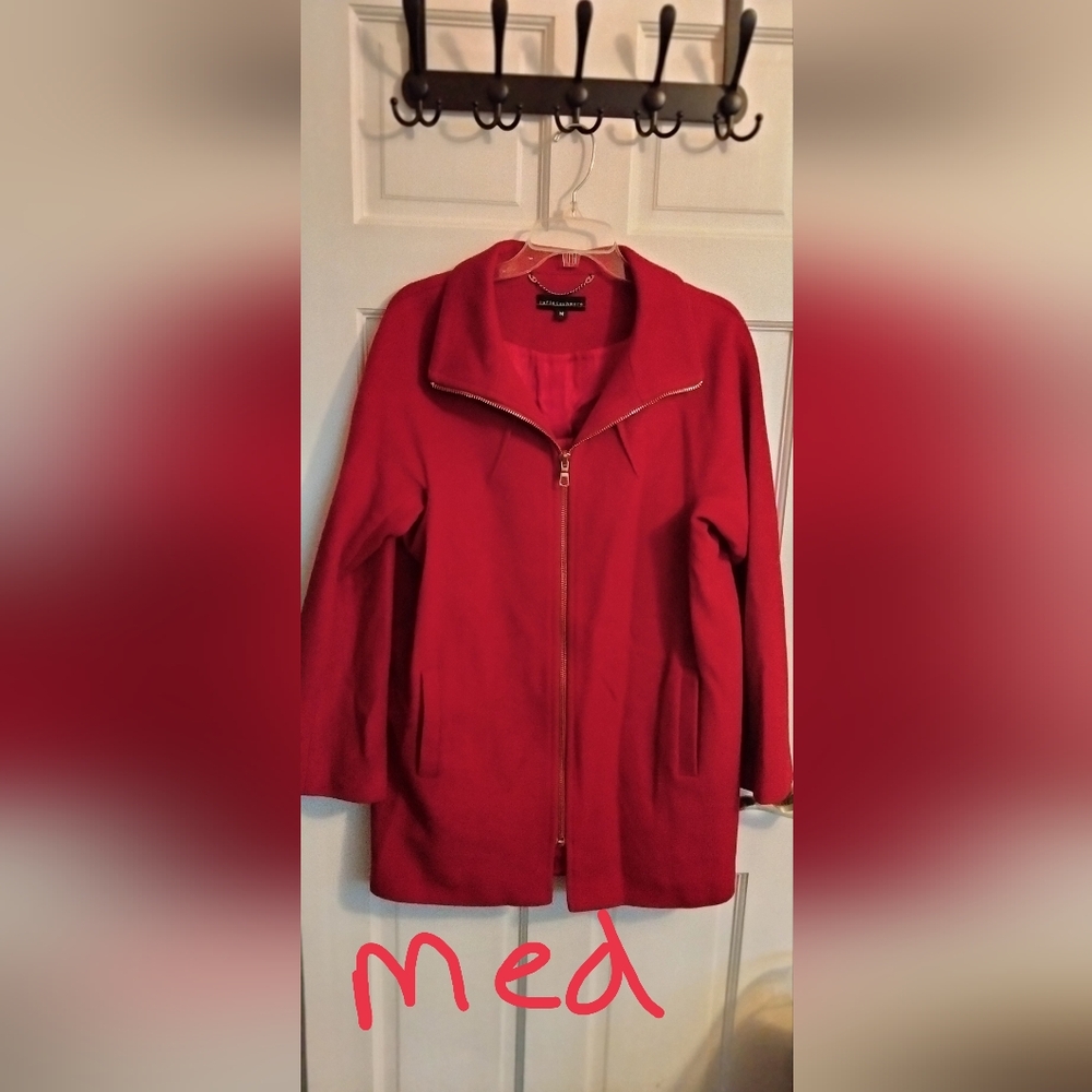 Sofia Cashmere Scarlet Utility Jacket - image 1